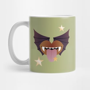 Vampire Kisses the Night - BROWN BAT Mug